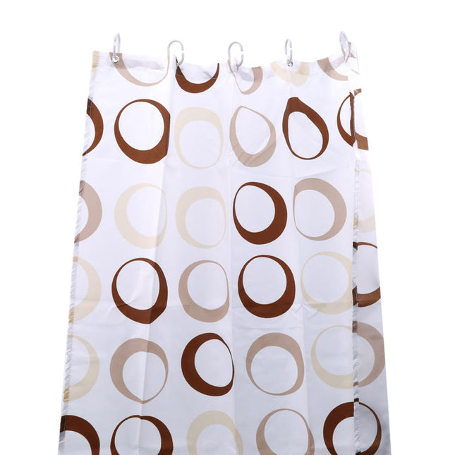 Zasłona prysznicowa w okrągłe wzory