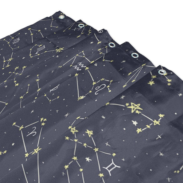 Zasłona prysznicowa w znaki zodiaku