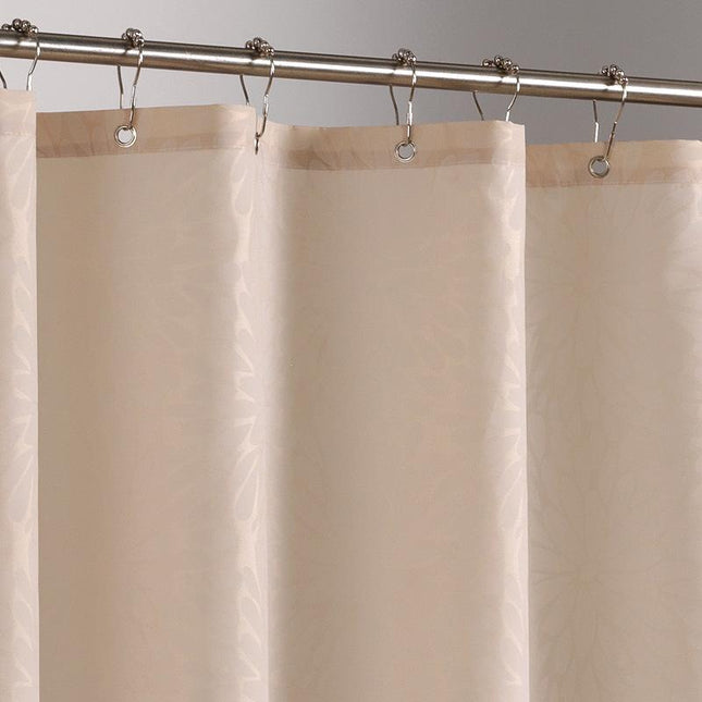 Elegancka kremowa zasłona prysznicowa