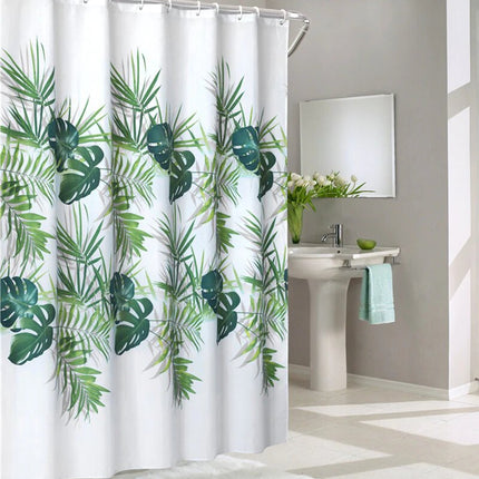 Zasłona prysznicowa w liście palmowe
