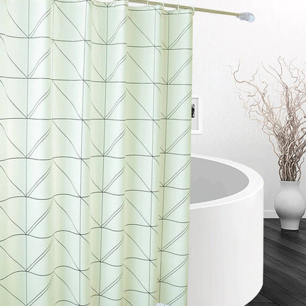 Nowoczesna zasłona prysznicowa geometryczna