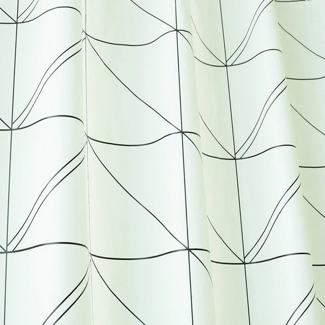 Nowoczesna zasłona prysznicowa geometryczna