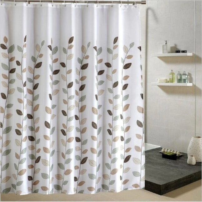Wodoodporna zasłona prysznicowa w liście
