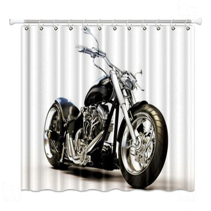 Motocyklowa zasłona prysznicowa do łazienki
