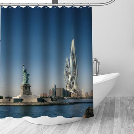 Zasłona prysznicowa z widokiem Nowy Jork