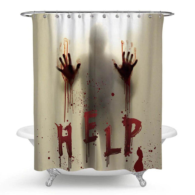Zasłona prysznicowa na Halloween horror