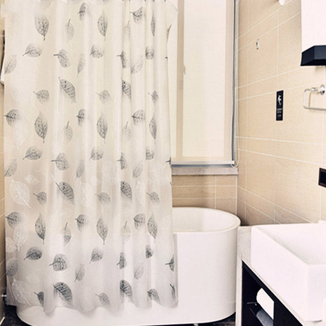 Zasłona prysznicowa w skandynawskie liście