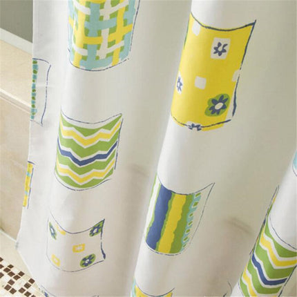 Nowoczesna zasłona prysznicowa w kolorowe wzory