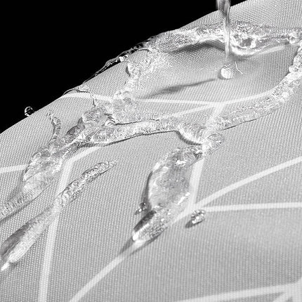 Szara designerska zasłona prysznicowa w jodełkę