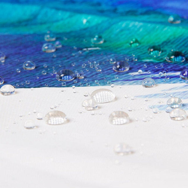 Zasłona prysznicowa aqua z motywem fal