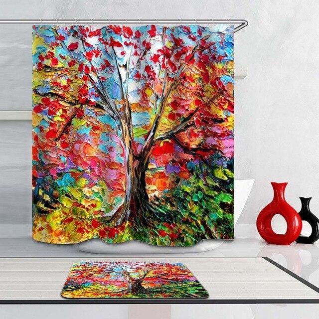 Zasłona prysznicowa z motywem Drzewa Życia