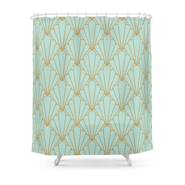 Zasłona prysznicowa w stylu art deco