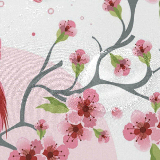 Azjatycka zasłona prysznicowa kwiat wiśni