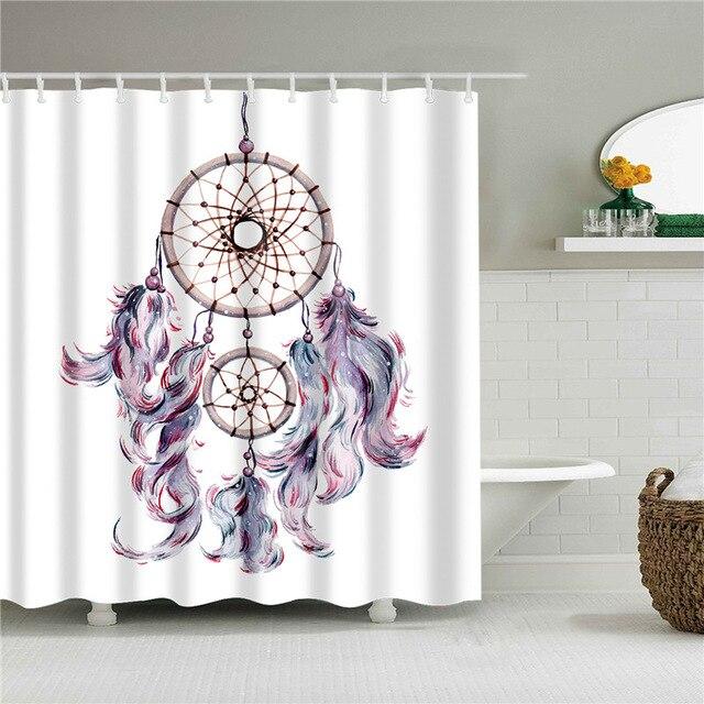 Zasłona prysznicowa z łapaczem snów