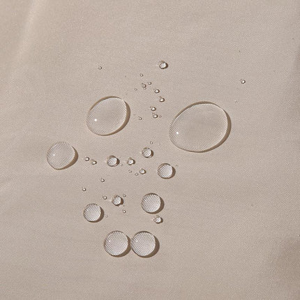 Jasnobeżowa zasłona prysznicowa na przelotkach