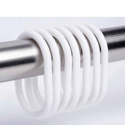 Biało-niebieska zasłona prysznicowa w krople