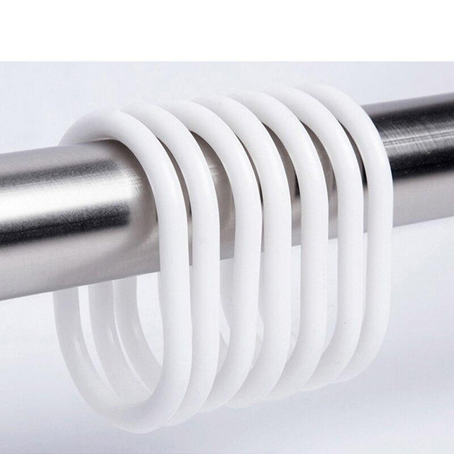 Biało-niebieska zasłona prysznicowa w krople