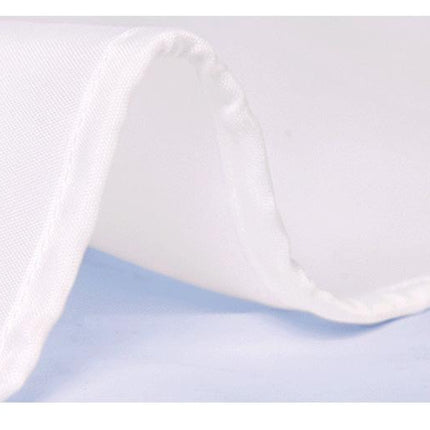 Biała materiałowa zasłona prysznicowa wodoodporna