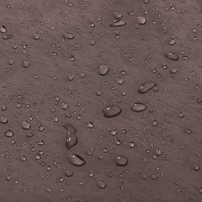 Brązowa jednolita zasłona prysznicowa materiałowa