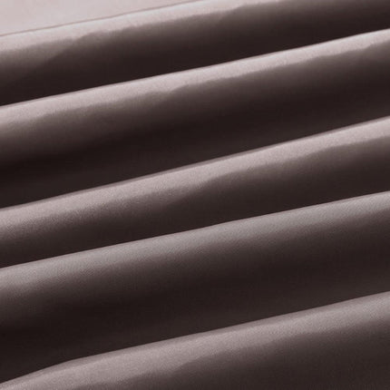 Brązowa jednolita zasłona prysznicowa materiałowa