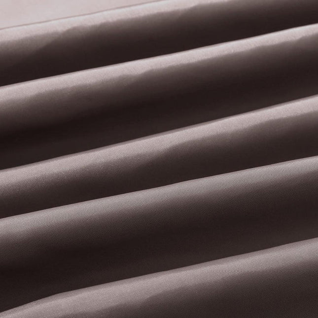 Brązowa jednolita zasłona prysznicowa materiałowa