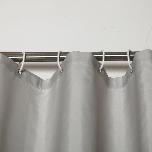 Jasnoszara zasłona prysznicowa wodoodporna
