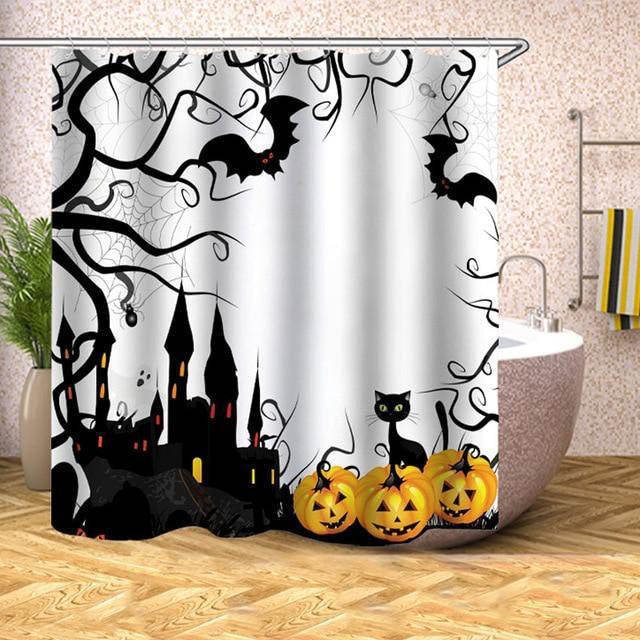 Zasłona prysznicowa z motywem Halloween