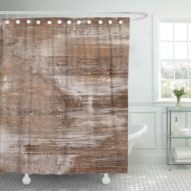 Zasłona prysznicowa imitująca brązowy marmur