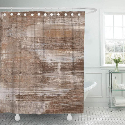 Zasłona prysznicowa imitująca brązowy marmur