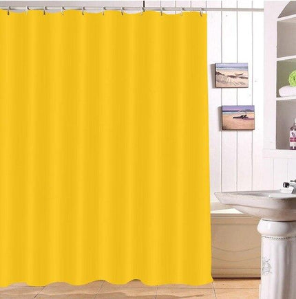 Gładka zasłona prysznicowa w kolorze miodowym