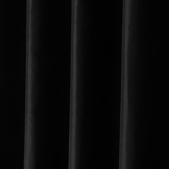 Gładka czarna zasłona pod prysznic