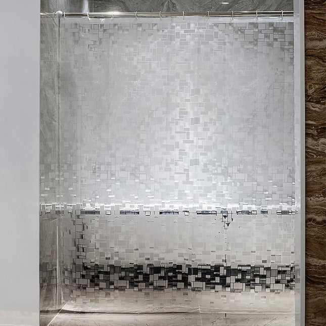 Przezroczysta zasłona prysznicowa PEVA