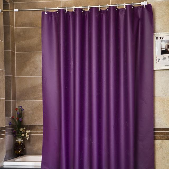 Jednolita purpurowa zasłona prysznicowa