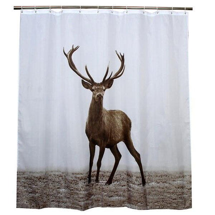 Zasłona prysznicowa z majestatycznym jeleniem