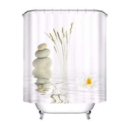 Zasłona prysznicowa w stylu spa