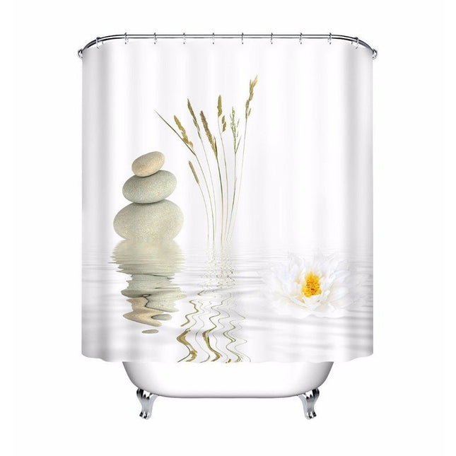 Zasłona prysznicowa w stylu spa