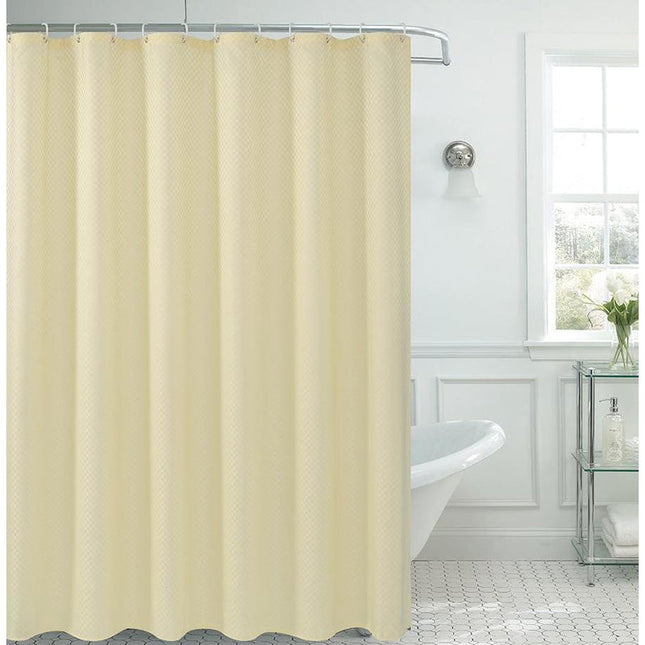 Tekstylna zasłona prysznicowa w romby