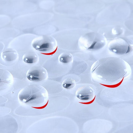 Przezroczysta zasłona prysznicowa z brokatem