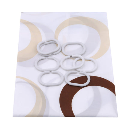 Zasłona prysznicowa w okrągłe wzory