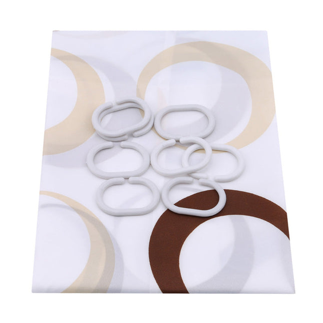 Zasłona prysznicowa w okrągłe wzory